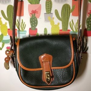 dooney and bourke green vintage leather purse